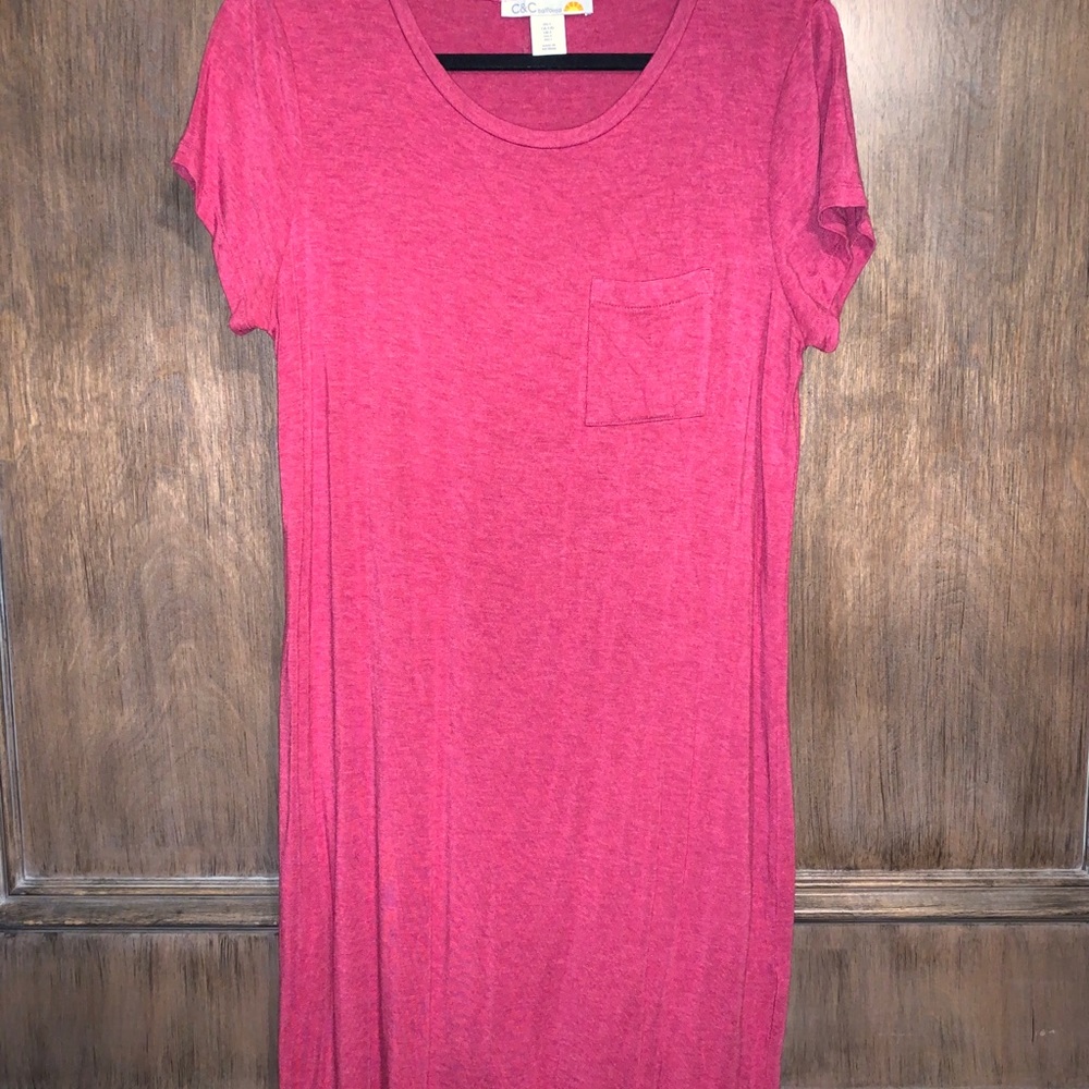 Red T-shirt Dress